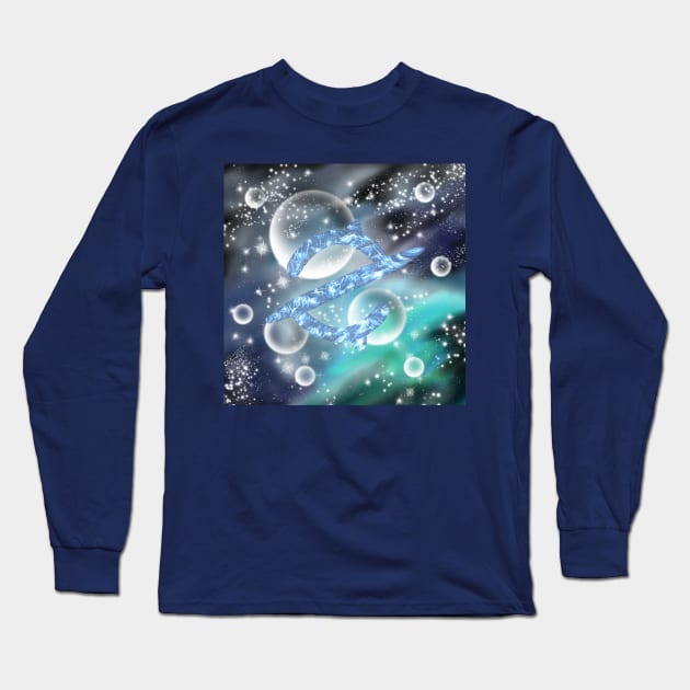 Gunbreaker Galaxy Long Sleeve T-Shirt by SelrynaInk